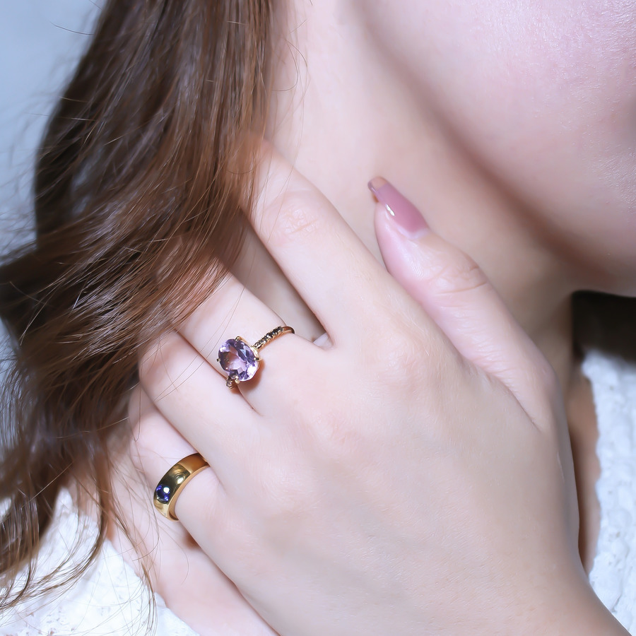 Personal ring“Amethyst” 詳細画像 Gold 5