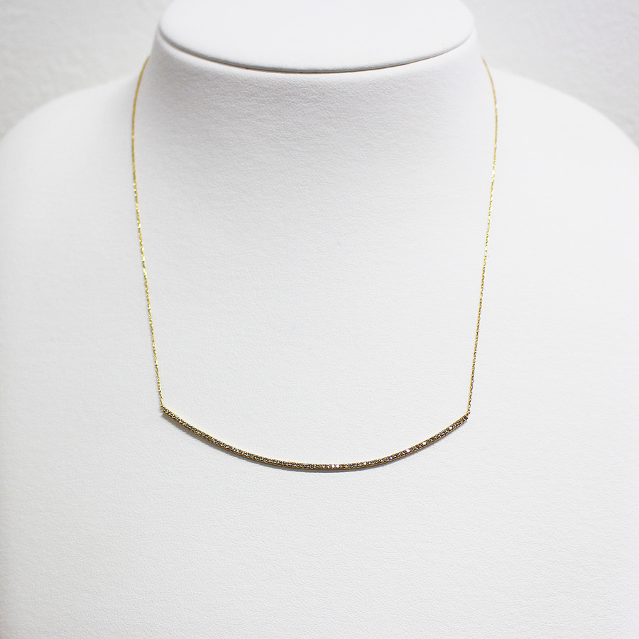 Diamond arch necklace 詳細画像 Gold 3