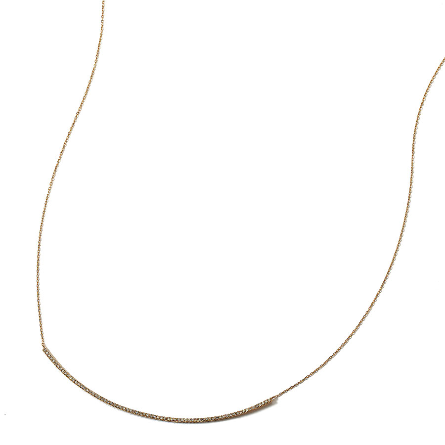 Diamond arch necklace 詳細画像 Gold 1