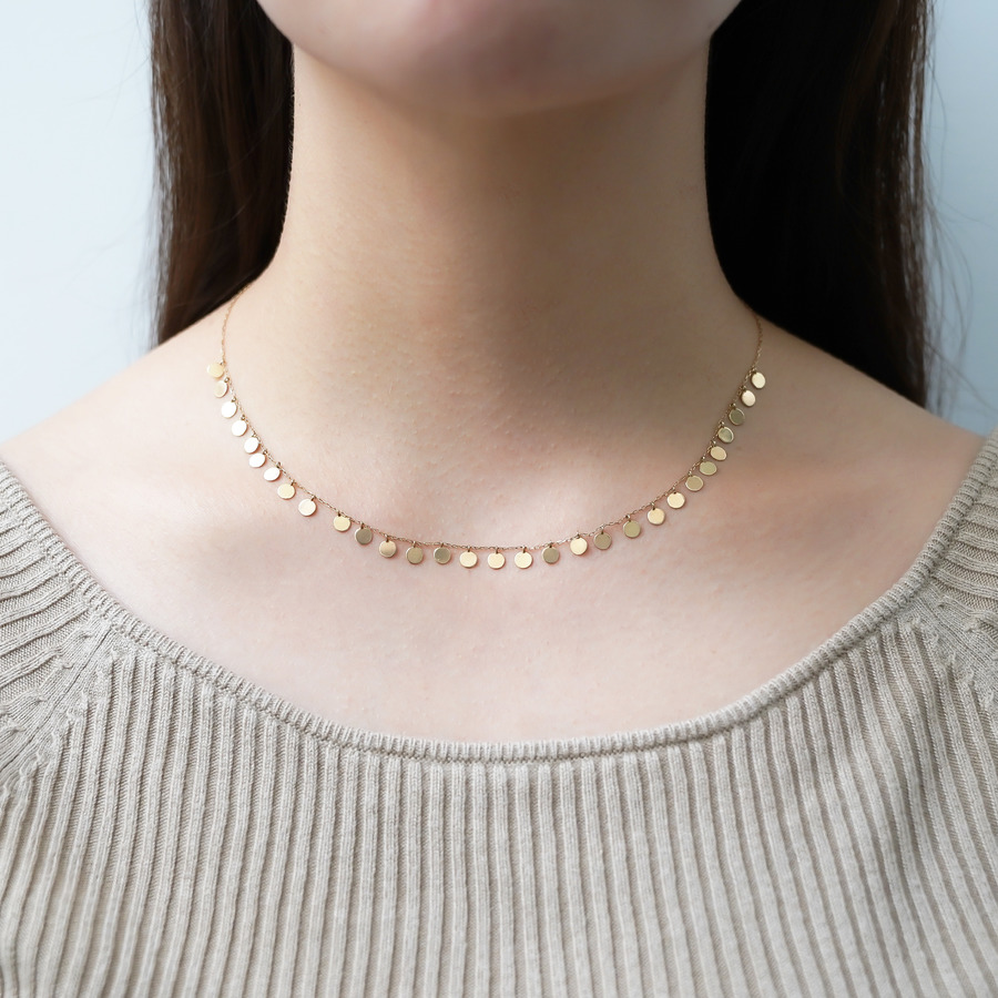 Flat necklace 詳細画像 Gold 3