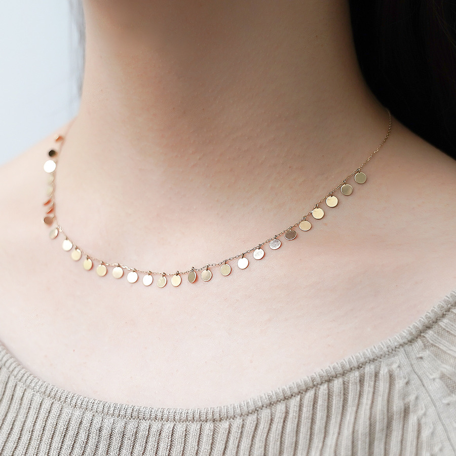 Flat necklace 詳細画像 Gold 4