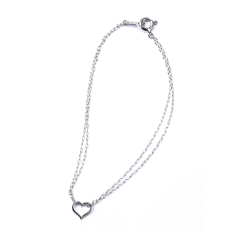 Silhouette bracelet“Heart” 詳細画像 Silver 1