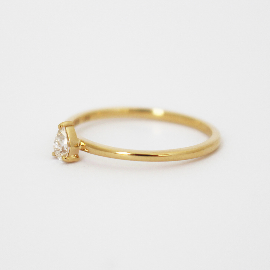 Shape of you ring“Pear shape” 詳細画像 Gold 2