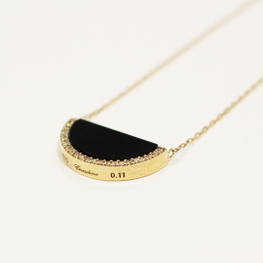 Lady moon necklace 詳細画像 Gold 2