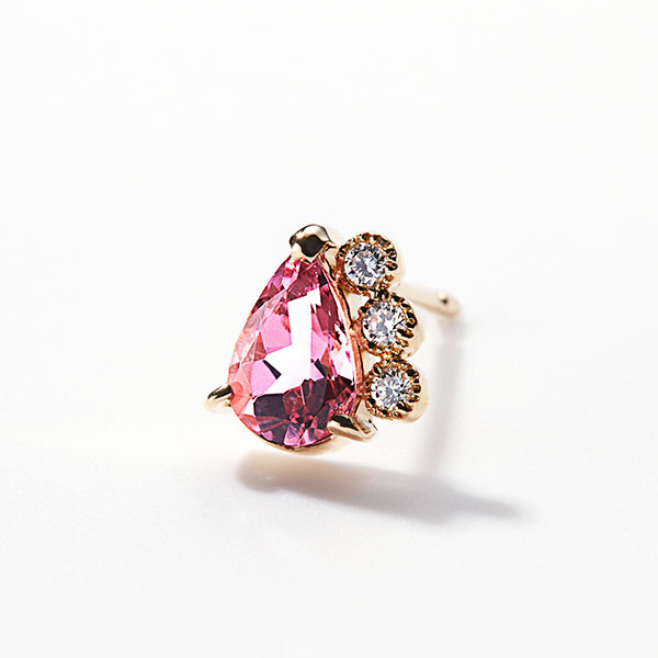 So me pierced“Pink tourmaline”
