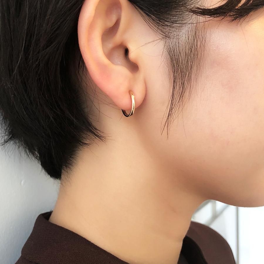 Hoop earrings(S) 詳細画像 Gold 1