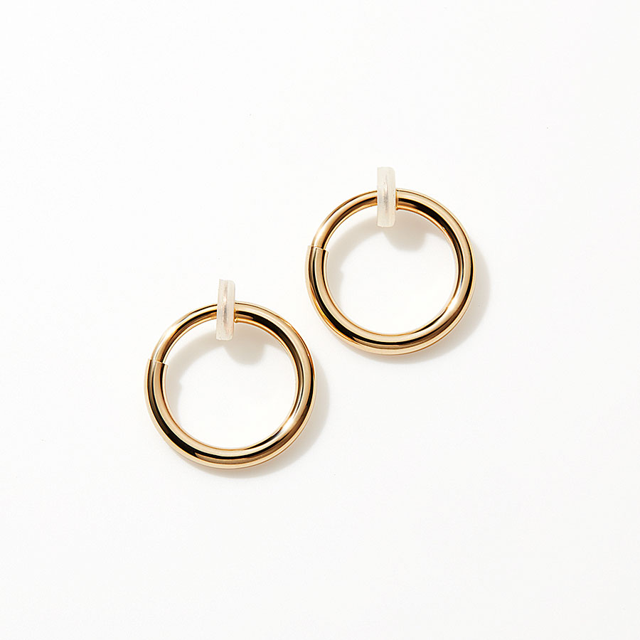 Hoop earrings(S) 詳細画像 Gold 1