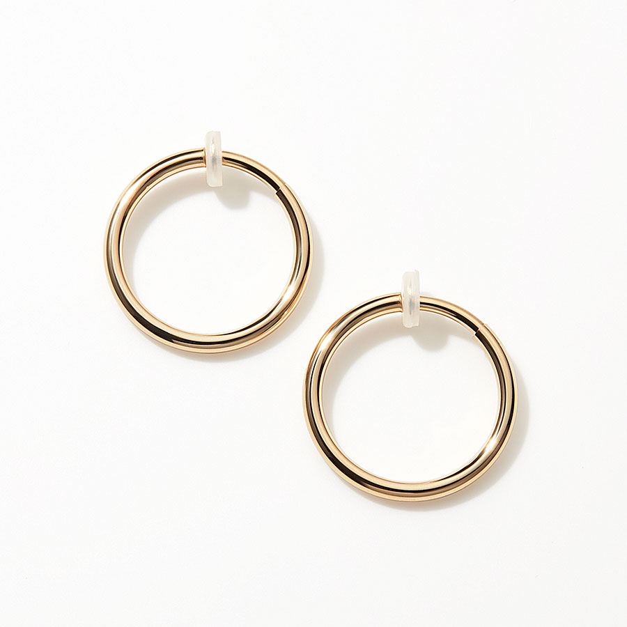 Hoop earrings(M) 詳細画像 Gold 1
