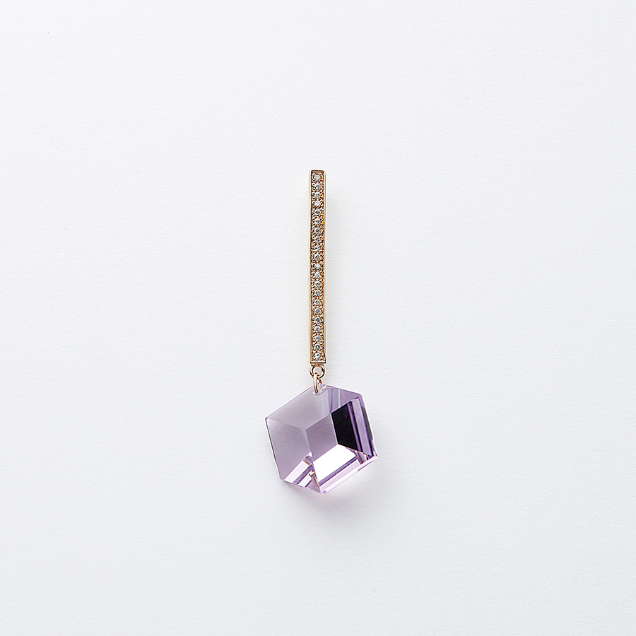 Too sweet pierced(amethyst) 詳細画像 Purple 1