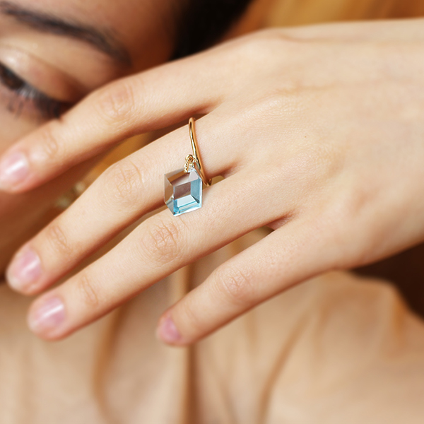 Too sweet ring(blue topaz) 詳細画像
