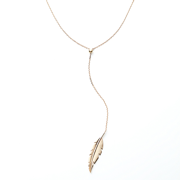 Feather in the wind necklace
