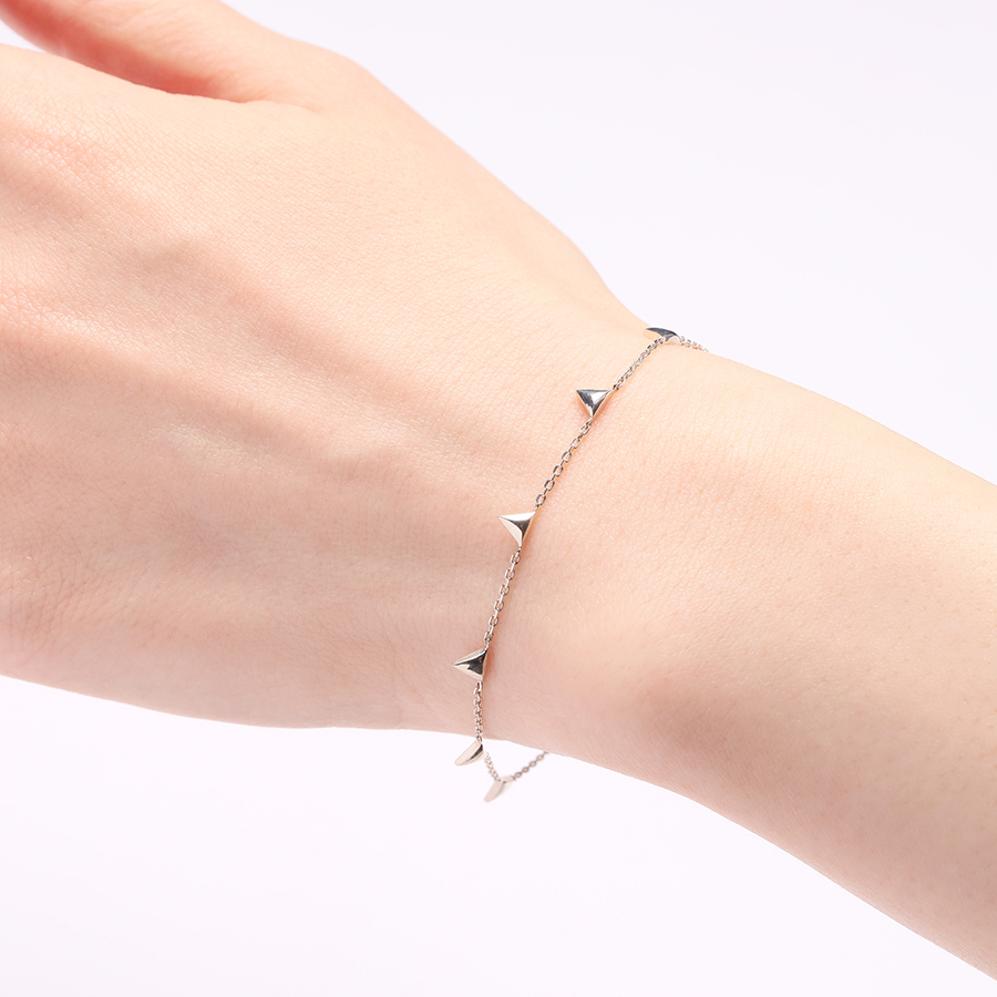 Glitter bracelet(triangle) 詳細画像 Silver 2