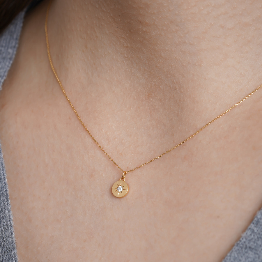 In the sun necklace(K10) 詳細画像 Gold 5