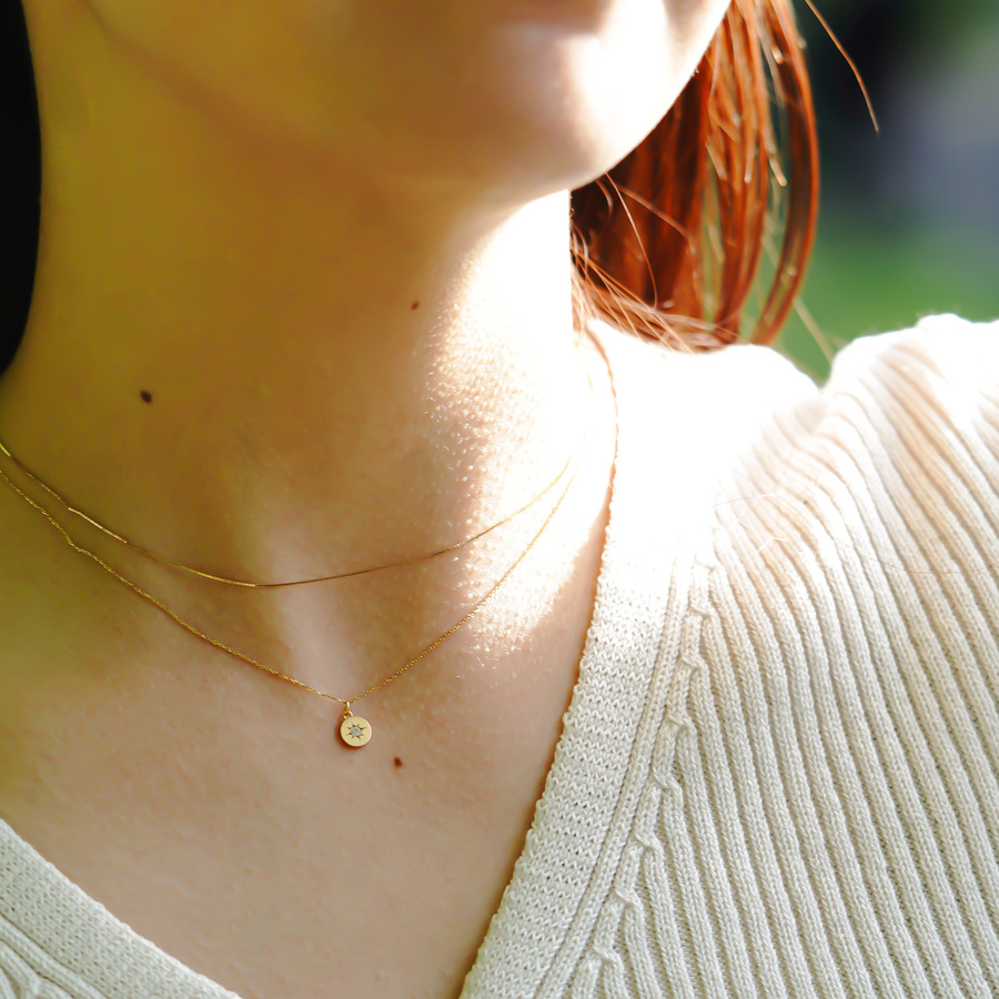 In the sun necklace(K10) 詳細画像 Gold 6