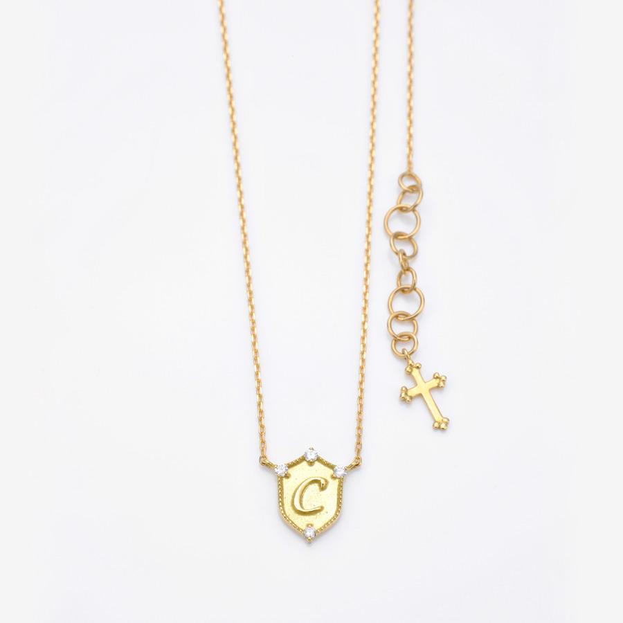 Lucky letter charm necklace 詳細画像 H 1