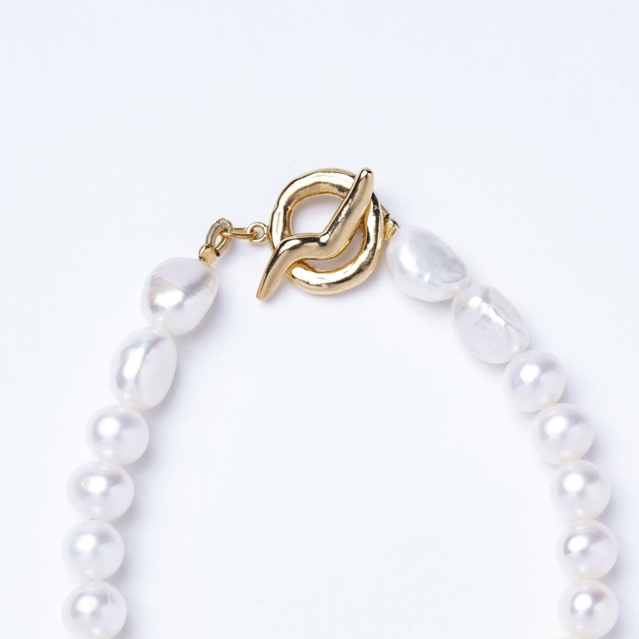 Pearl on pearl bracelet 詳細画像 Gold 1