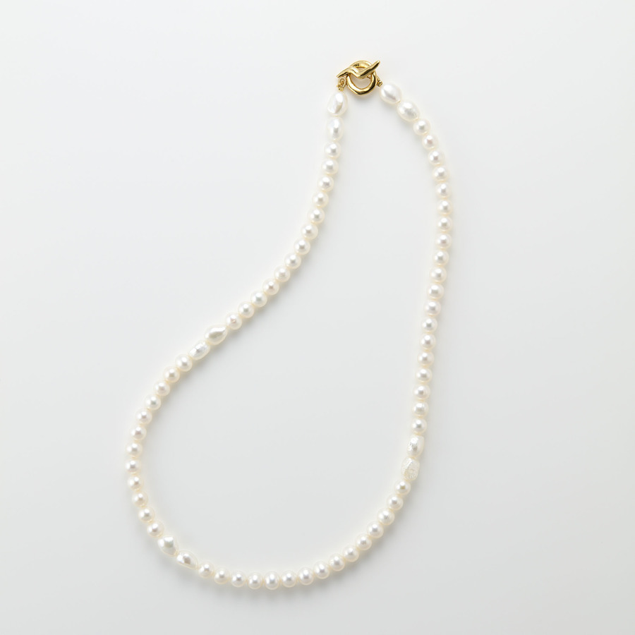 Pearl on pearl necklace 詳細画像 Gold 1
