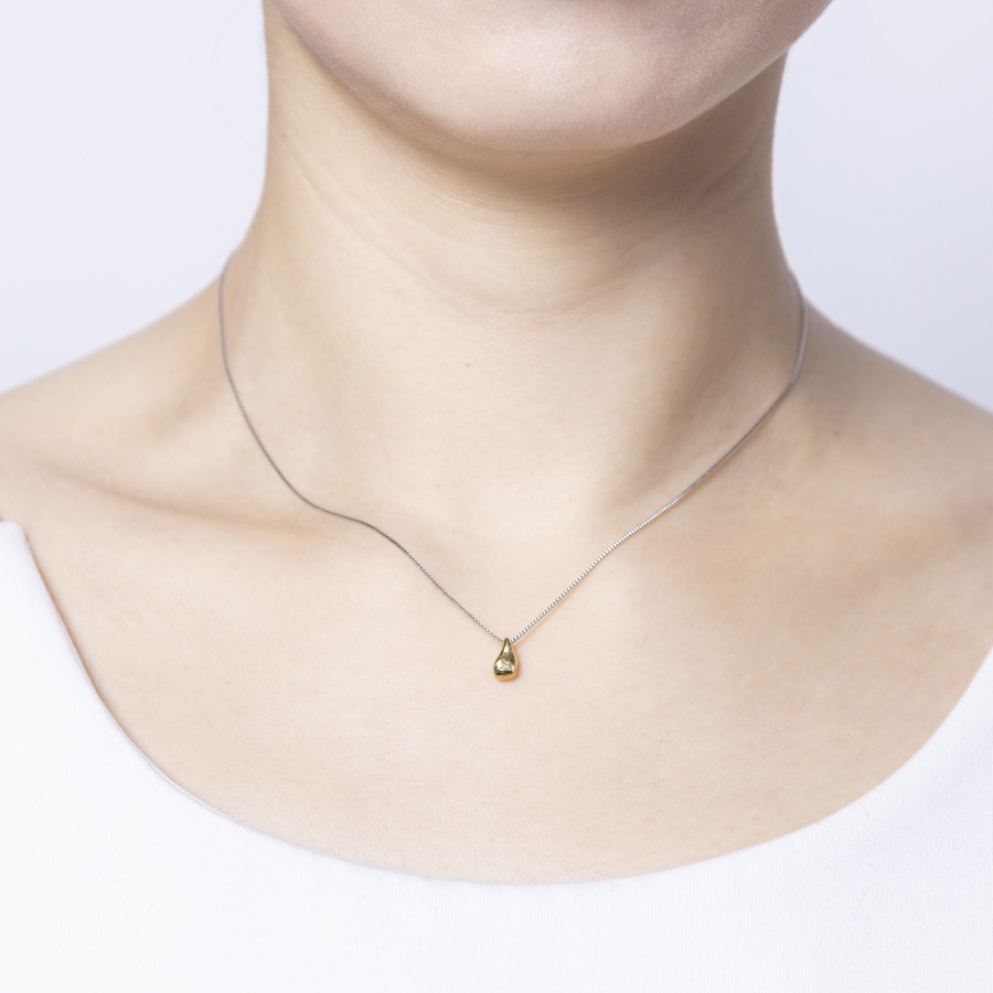 Pure gold necklace “Mame” 詳細画像 Gold 3