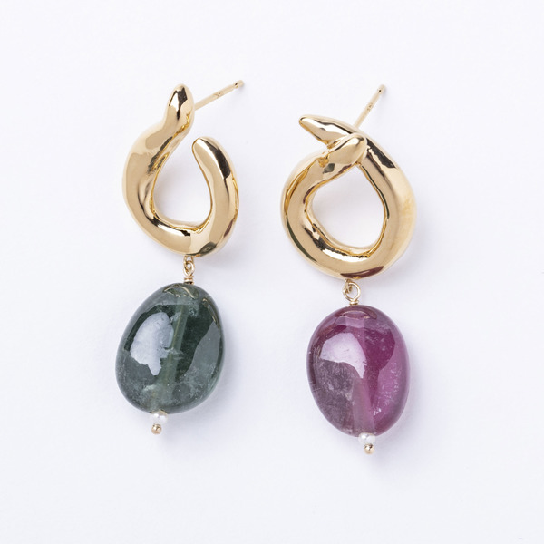 Swinging earrings “Tourmaline”