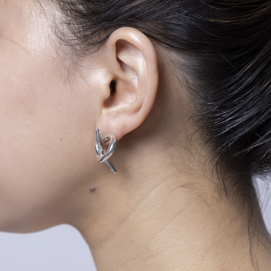 “Musubi” earrings 詳細画像 Silver 2