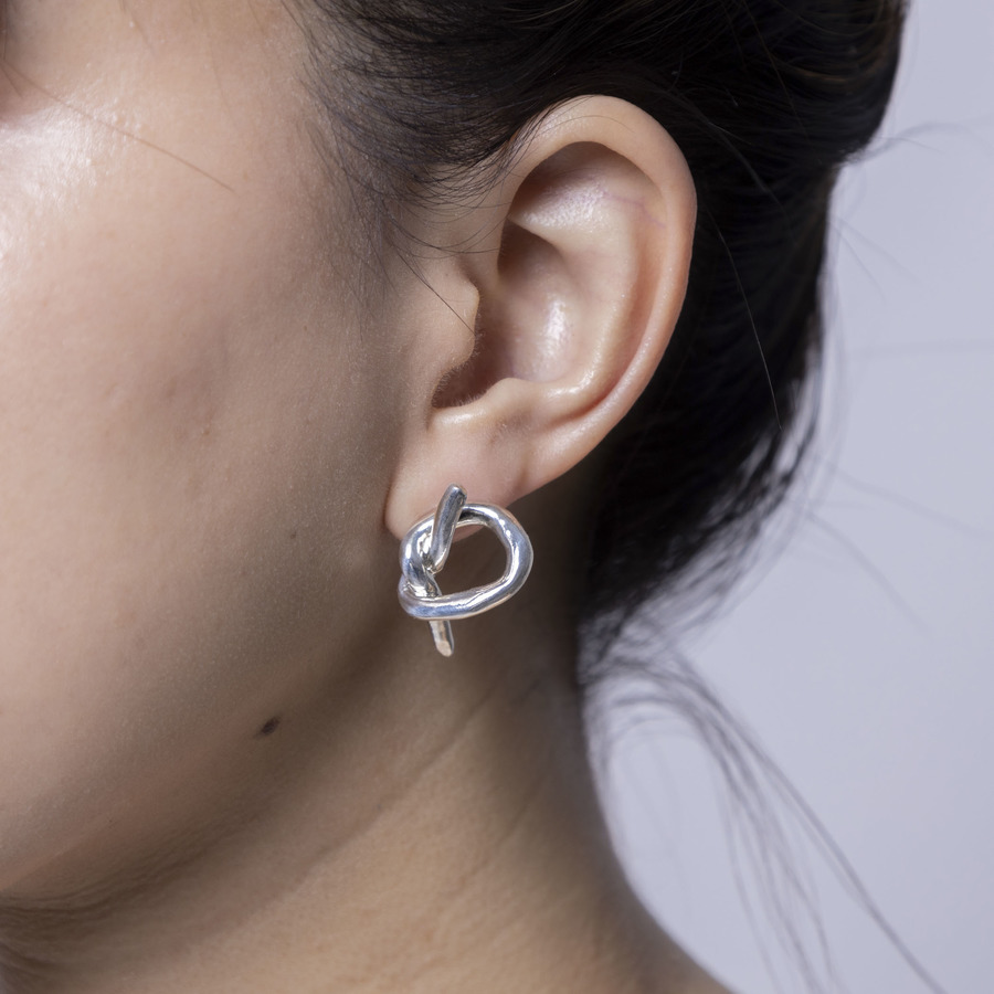 “Musubi” earrings 詳細画像 Silver 3