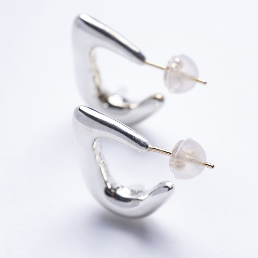 Fishhook earrings 詳細画像 Silver 1