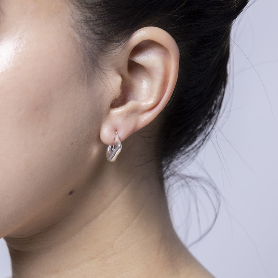 Fishhook earrings 詳細画像 Silver 3