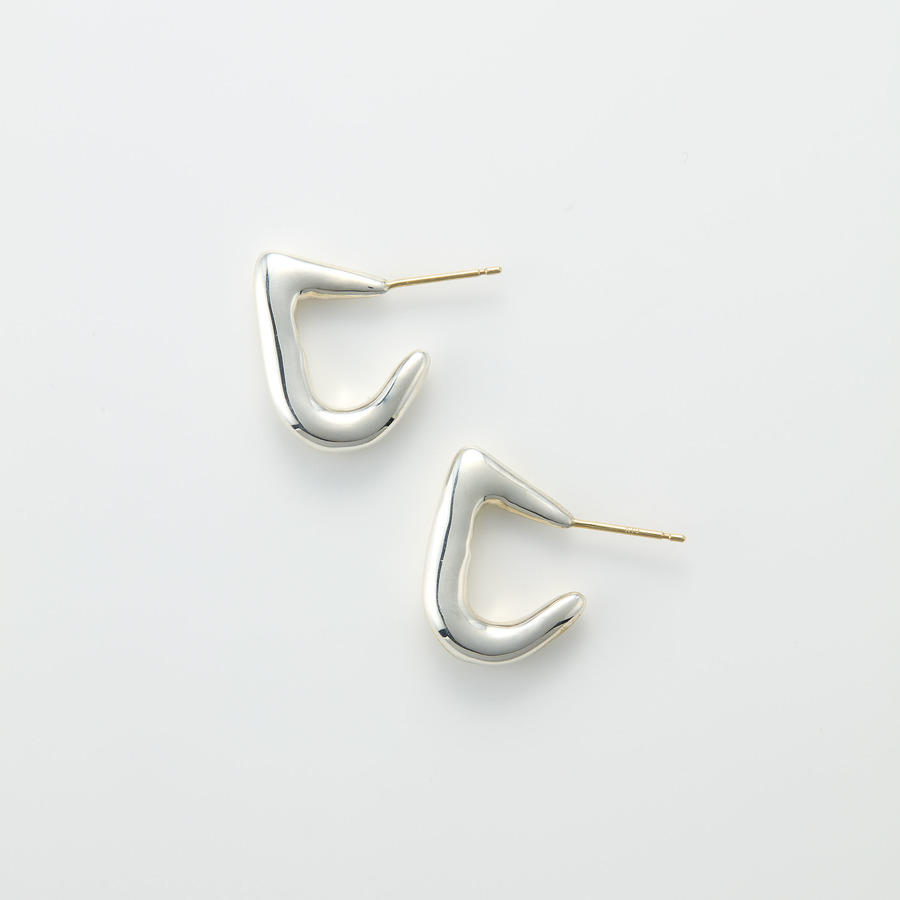 Fishhook earrings 詳細画像 Silver 1