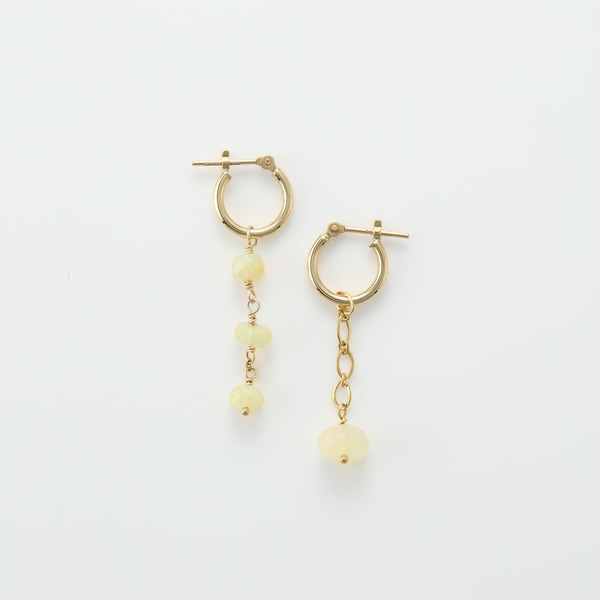Two face earrings “Opal”