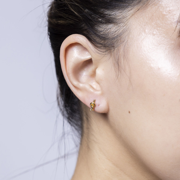 Pure gold earrings “Musubi” 詳細画像