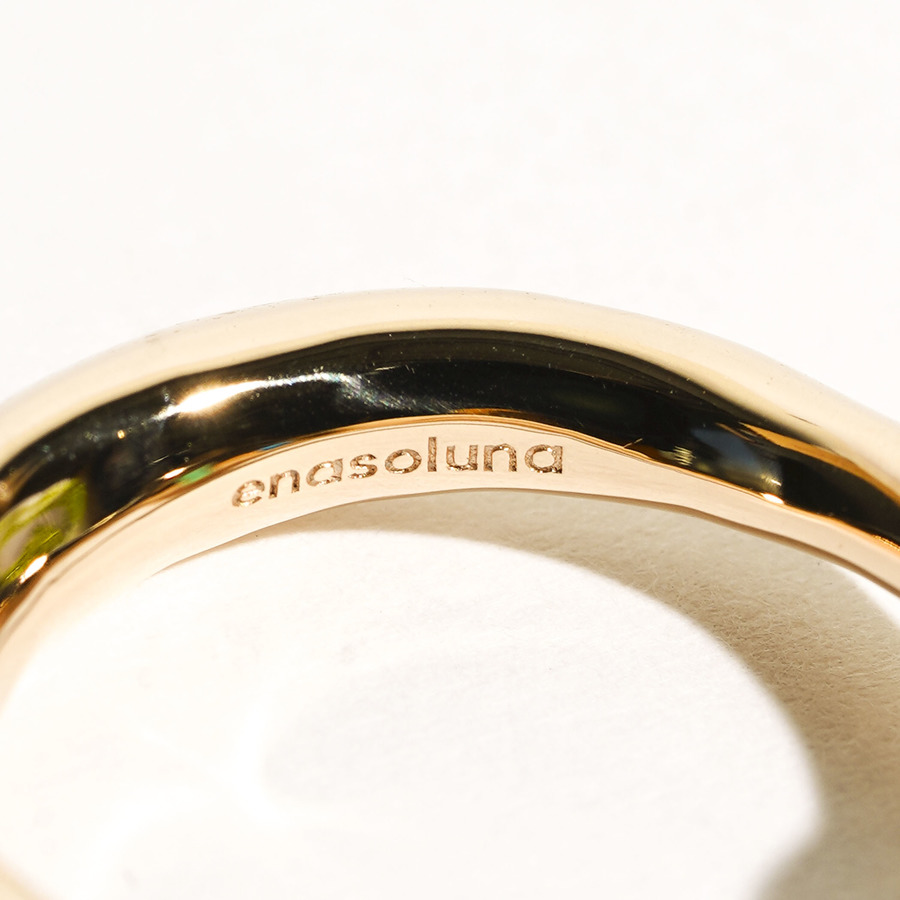 Color stone ring (green) 詳細画像 Gold 3