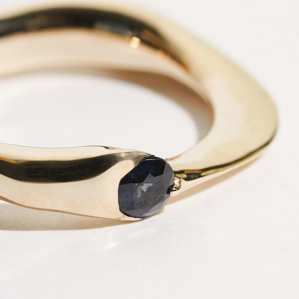Color stone ring (blue) 詳細画像