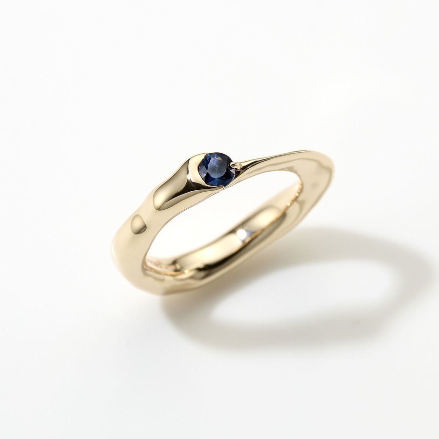 Color stone ring (blue) 詳細画像 Gold 1