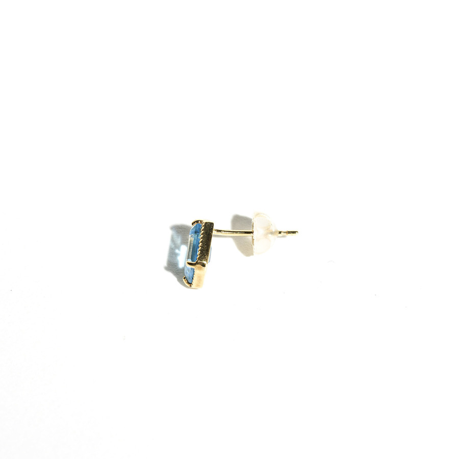 Fancy drop earring(blue topazt) 詳細画像 Gold 1