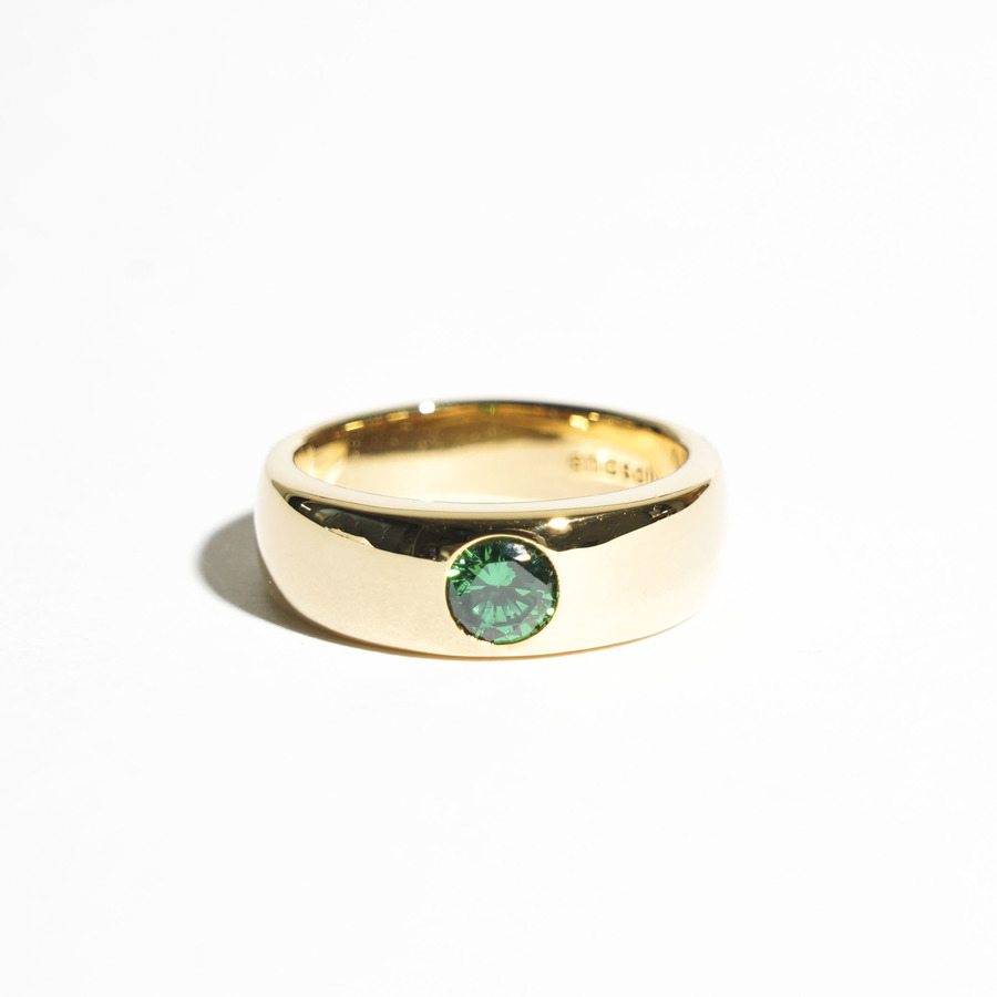One stone ring 詳細画像 Green 3