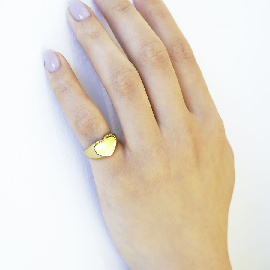 Heart ring (K10) 詳細画像 Gold 4