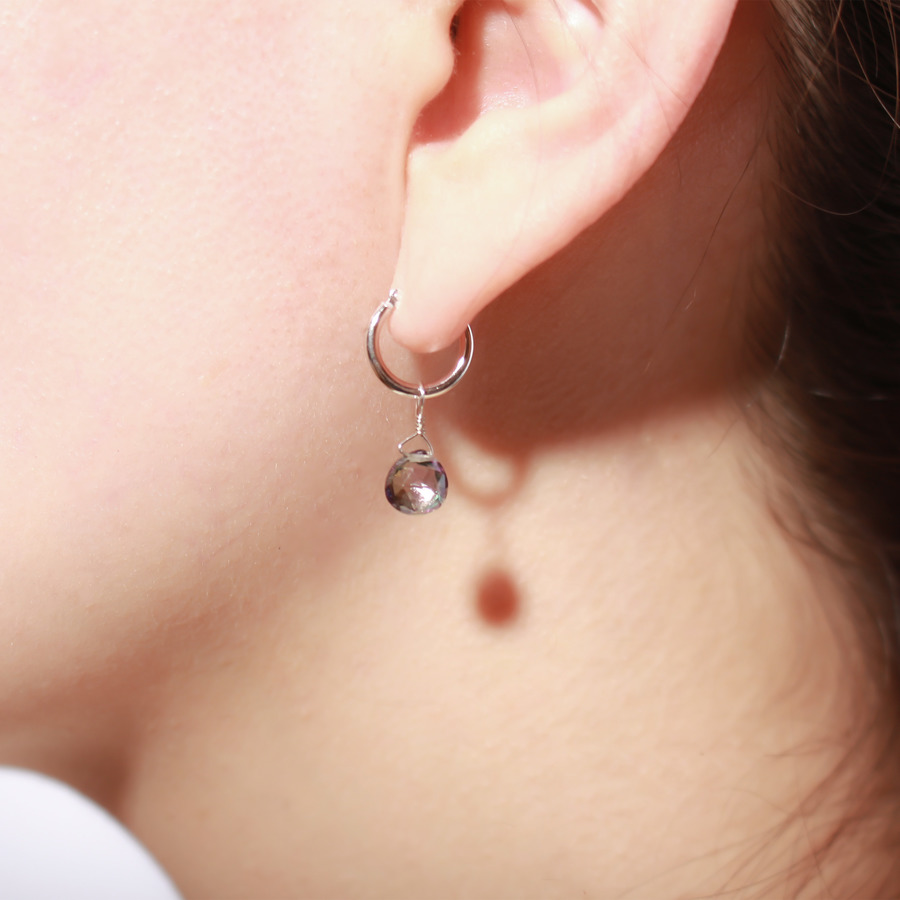 Mystic topaz earrings 詳細画像 Silver 3