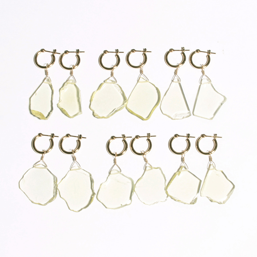 Lemon quartz earrings 詳細画像 Gold 2