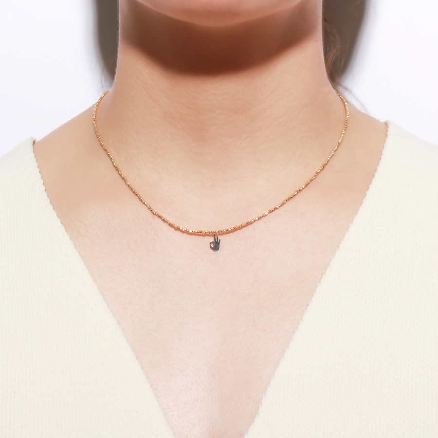 Hello necklace (Okey) 詳細画像 Gold 6