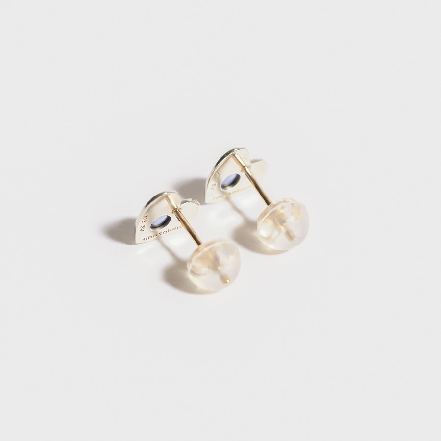 Heart sapphire earrings 詳細画像 Other 3
