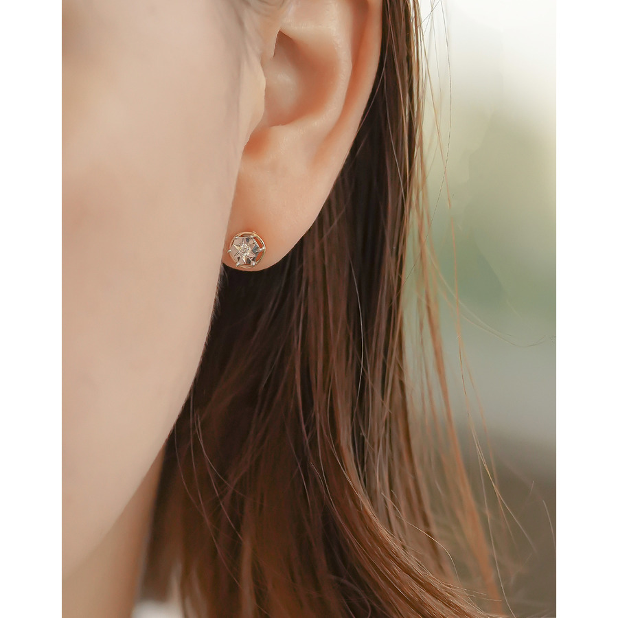 Solid diamond earrings 詳細画像 Other 6