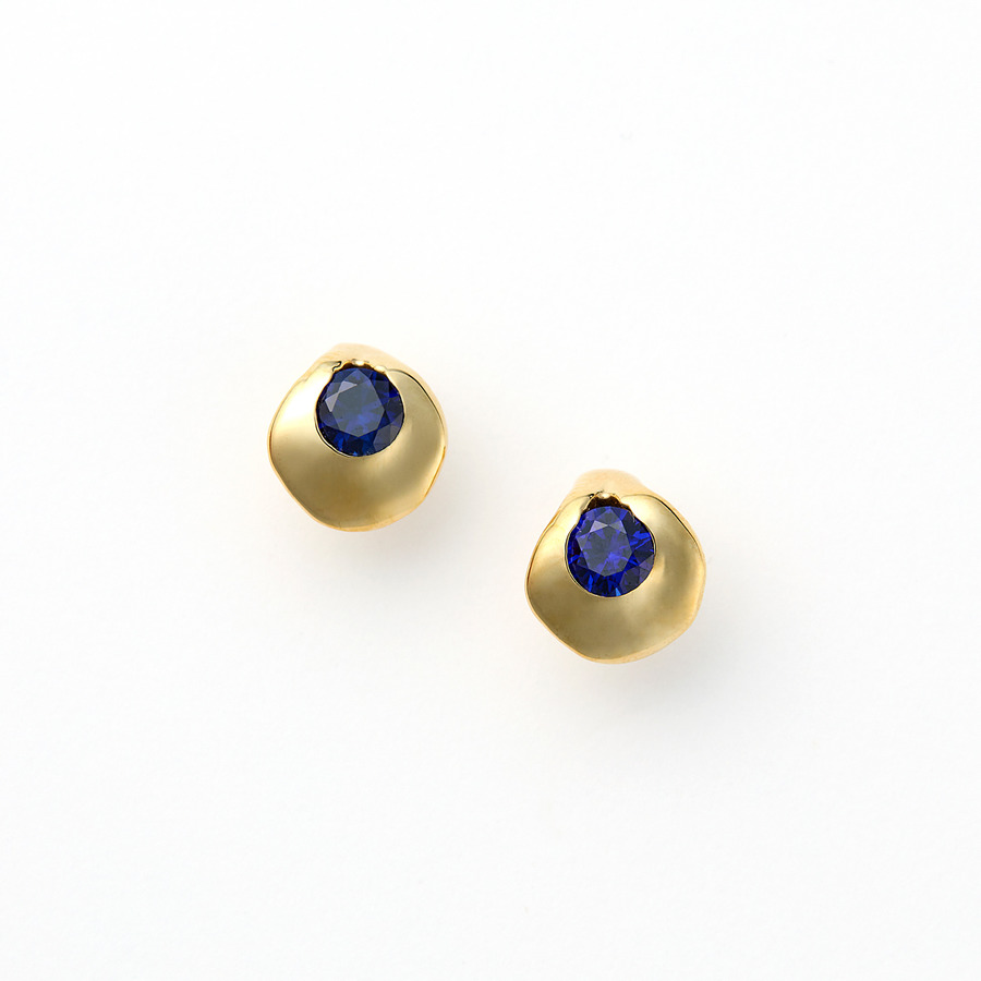 Colorful earrings(blue) 詳細画像 Gold 1