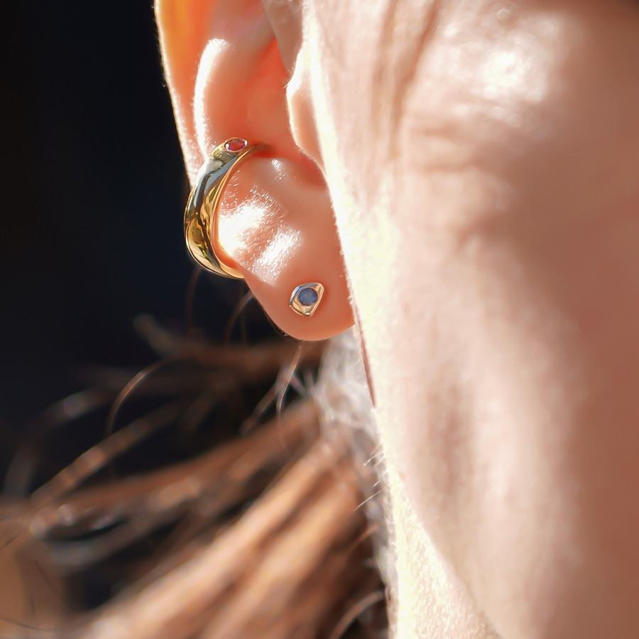 Mini mame earrings 詳細画像 Gold 7