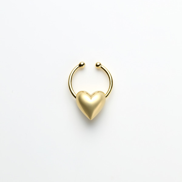 Pukkuri heart ear cuff (Gold)