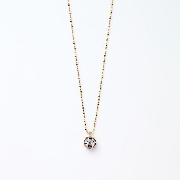 Solid diamond necklace