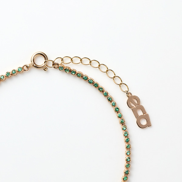 Tennis bracelet(emerald) 詳細画像