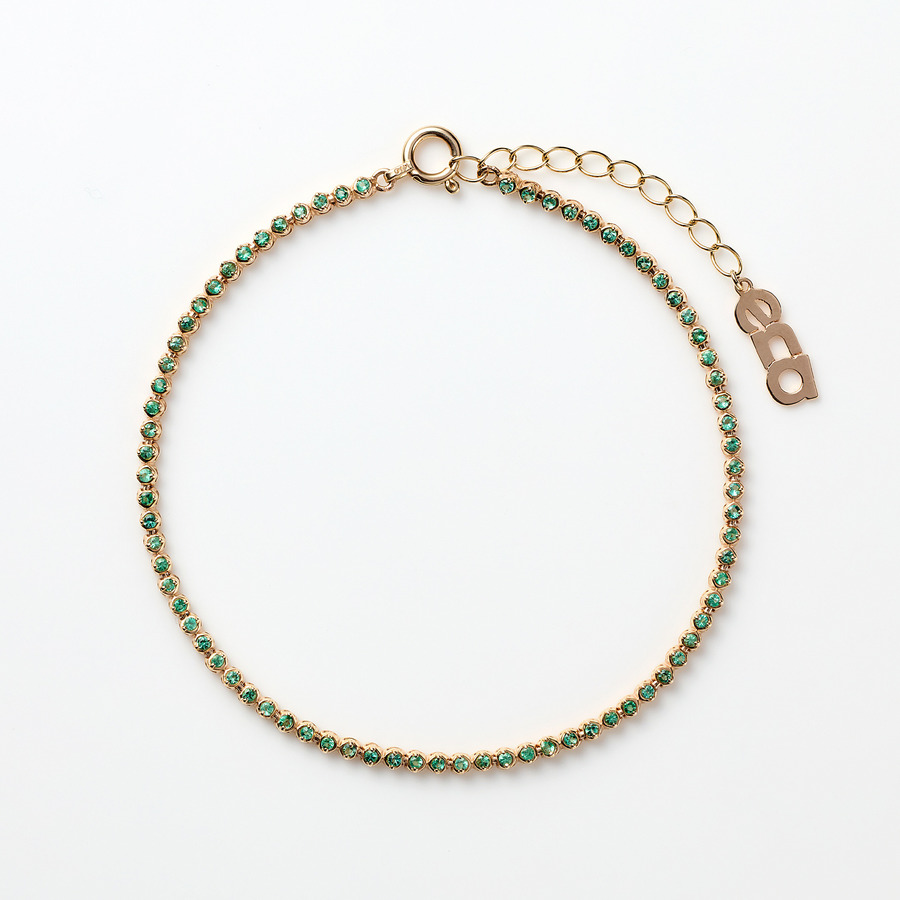 Tennis bracelet(emerald) 詳細画像 Gold 1