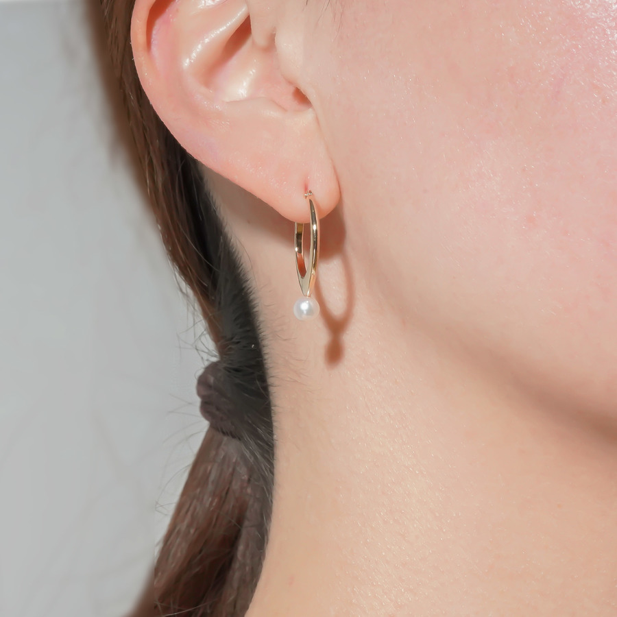 TSUBURA pearl earrings 詳細画像 Gold 3