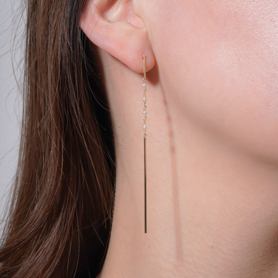 Pearl line earrings｜enasoluna（エナソルーナ）公式サイト