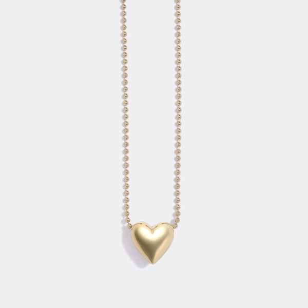 Pukkuri heart necklace(Gold)